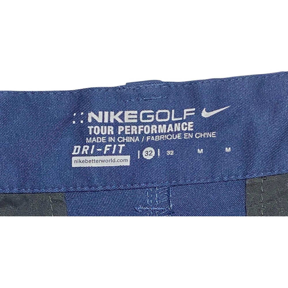 Nike Golf Tour‎ Performance Dri-Fit Mens 32x10 Navy Blue Golf Shorts - Picture 3 of 9